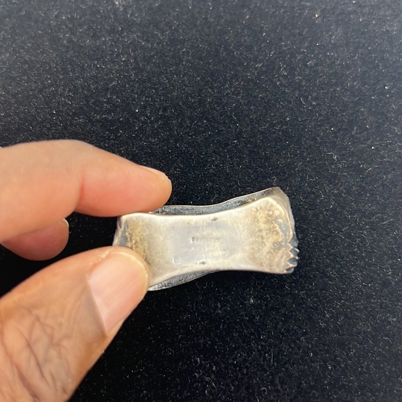 STEPHEN DWECK Signed STERLING SILVER BELT BUCKLE 108 grams - Picture 5 of 9